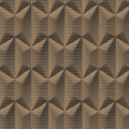 Обои флизелиновые  "Illusion" производства Loymina, арт. BR5 010, коричневого цвета, с геометрическим рисунком с эффектом 3D, заказать в шоу-руме Одизайн в Москве